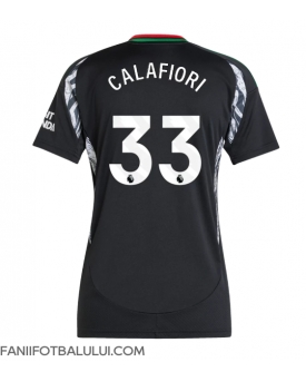 Arsenal Riccardo Calafiori #33 Tricou Fotbal Replică 2024-25 Femei Deplasare